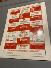 60s BOCK & HARNICK SHOW TUNE SELECTIONS–sheet music APPLE TREE