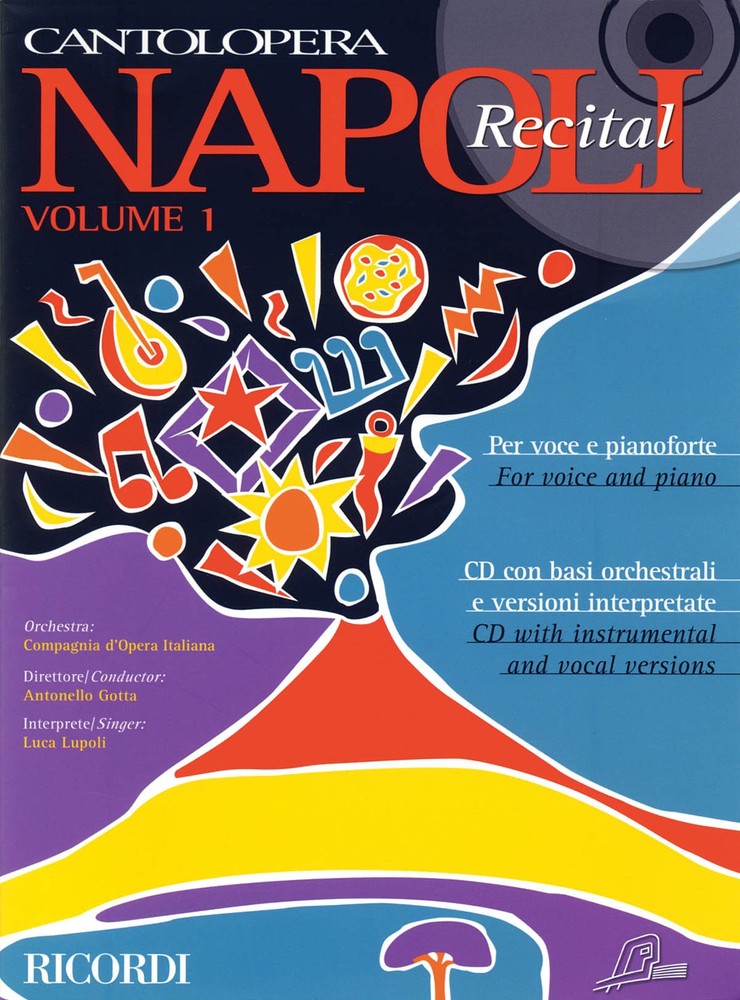 Napoli Recital Vol 1 Cantolopera Vocal Piano Opera Sheet Music Book CD Pack