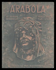 ARABOLA Karl Hendrix 1904 Arabian Oriental PIANO MARCH SOLO Vintage Sheet Music