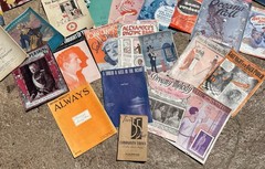 LOT OF 40 PIECES OF VINTAGE SHEET MUSIC 1920s TO 1940s