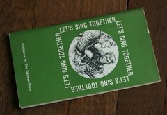 Let&rsquo;s Sing Together Antique Green Geneva Folk Gospel Christian Song Book 50&rsquo;s