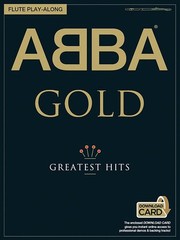 ABBA Gold Greatest Hits Flute Solo Sheet Music 18 Songs Play-Along Book Audio