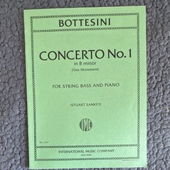 International Music Company Bottesini Concerto No.1 Bass/Piano Sheet 2101