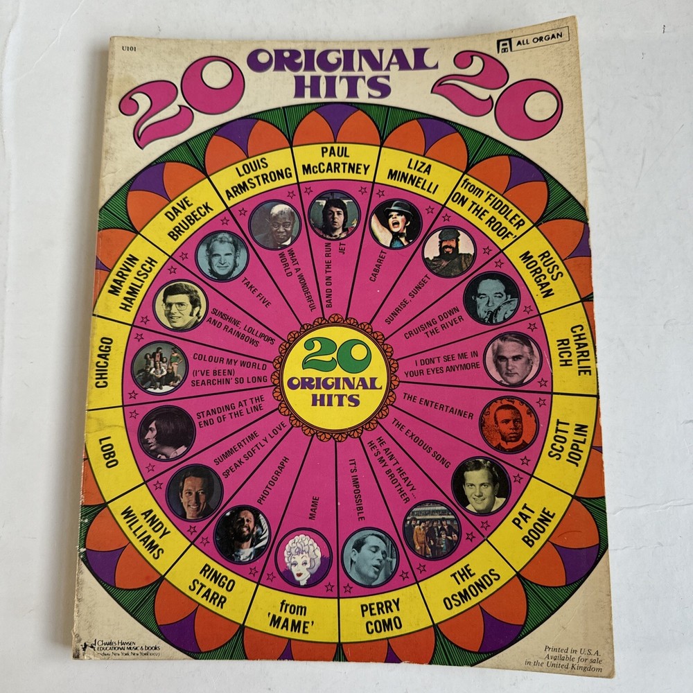 20 ORIGINAL HITS CHARLES HANSEN EDUCATIONAL GUITAR SHEET MUSIC SONG BOOK U102
