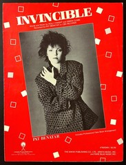 1985 PAT BENATAR « INVINCIBLE » SHEET MUSIC – FAKE BOOK – ROCK POP ERA