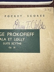 MULTIPLE MINIATURE ORCHESTRA SCORES 2 SIGNED BY EDWIN P. CHILDS READ DESCRIPTION