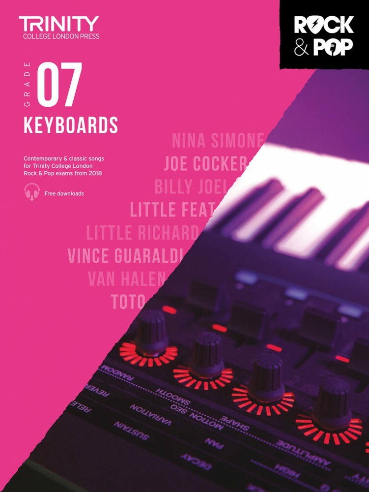 Trinity Rock & Pop 2018 Keyboards Grade 7 Piano Book and Media 000288862