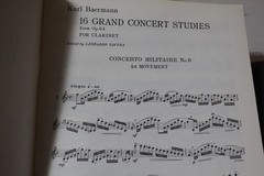 Karl Baermann 16 grand concert studies for Clarinet