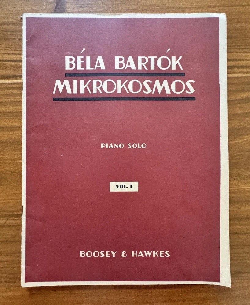 Bela Bartok Mikrokosmos Vol I Piano Solo Sheet Music Boosey Hawkes Vintage 1940
