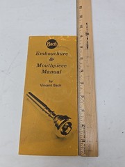Vintage 1968 Vincent Bach Trumpet Catalog Embouchure and Mouthpiece Manual