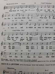 Sheet Music Booklet 16 Popular Classic Show Tunes Movie Themes Vintage Oliver