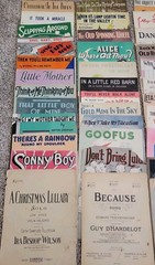 Lot of 56 Vintage Sheet Music Piano/ Vocal 1920s 1930s 1940s Jolson Vallee