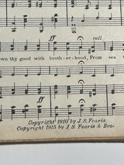 Girl&rsquo;s Glee Club Antique Sheet Music Song Book 1915 J.S. Fearis Female Voices
