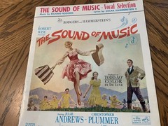 Vintage 1959 “Sound Of Music” Sheet Music Book With Piano & Vocal Scores,6 Songs