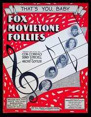 1929 Fox Movietone Follies w/ Lola Lane Sharon Lynn Movie Tie-in Sheet Music