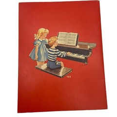 Vtg 1939 Whitman Red Book Simplified Favorite Piano Pieces Music Nostalgic Songs