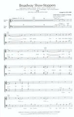 Broadway Show-Stoppers Sheet Music SATB Chorus Piano 1981 Kerr Guitar Bass Drums