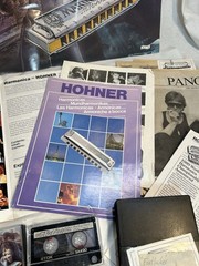 Harmonica Musician Steve Morrell Lot Featured on Hohner Poster