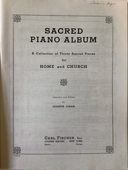 Sacred Piano Album for Home and Church – Joseph Gahm