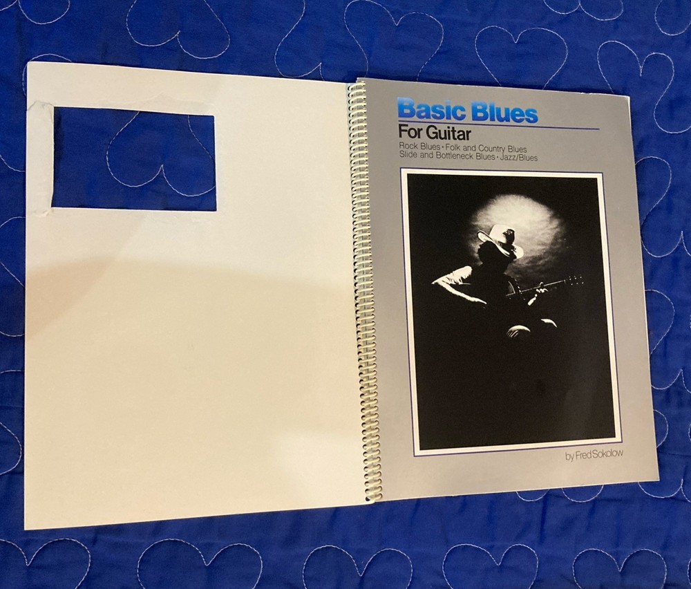 Basic Blues for Guitar Book by Fred Sokolow (1989 Schiff/Sokolow Pub) Excellent!