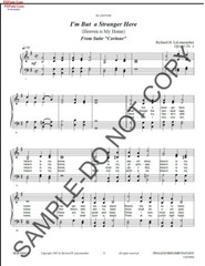 NEW I&rsquo;m But a Stranger Here (Heaven is my Home) f. organ w soprano MLB-050415.1