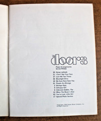 LOT OF 2 DOORS SONGBOOKS: THE DOORS (DEBUT); STRANGE DAYS – WORDS, MUSIC, GUITAR