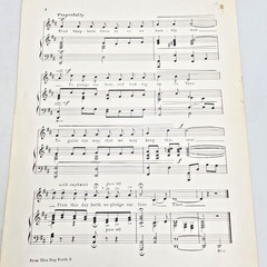 From This Day Forth Piano Christian Wedding Song Sheet Music 1966 Lillenas Vtg