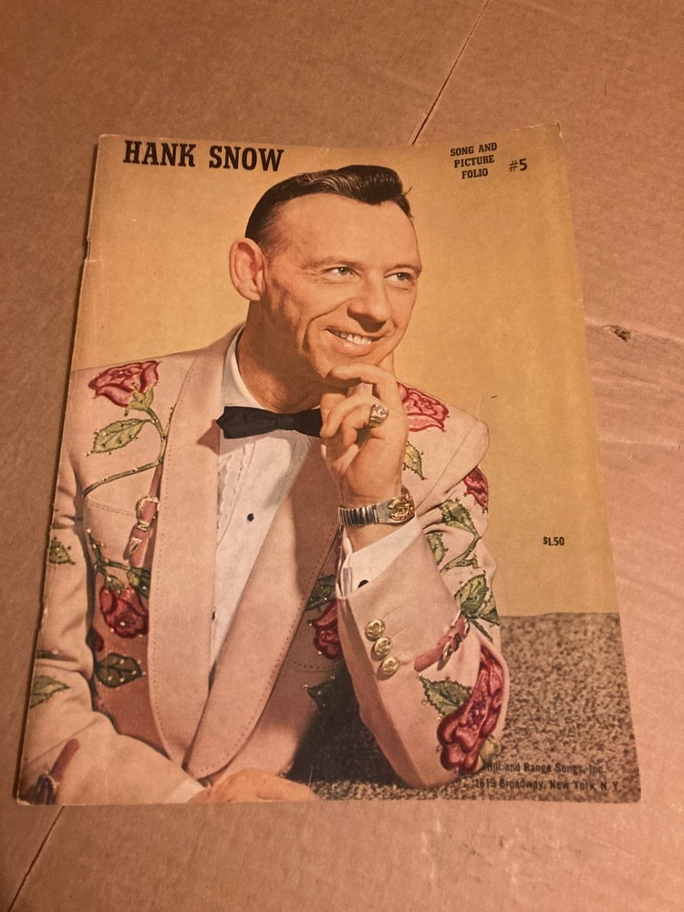 Hank Snow Song and Picture Folio #5: 1965 Songbook Sheet Music, Lyrics, Photos
