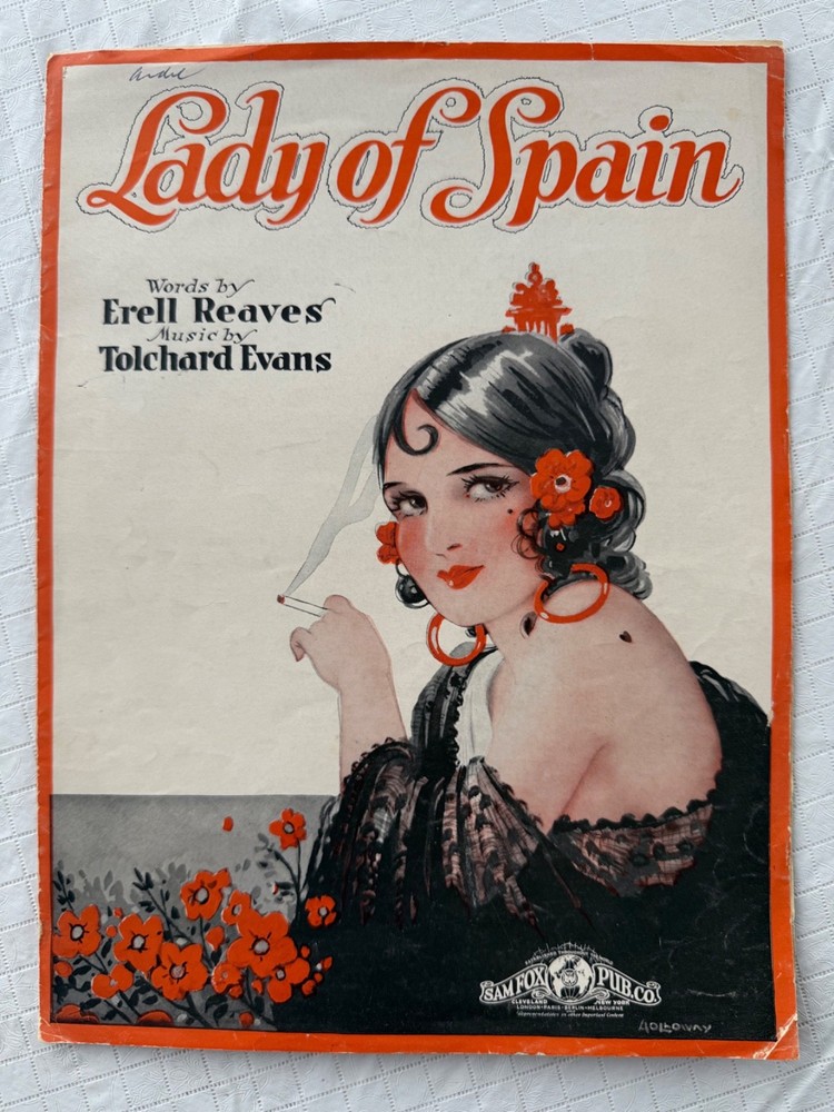 Vintage 1944 LADY OF SPAIN Sheet Music Words/Erell Reaves Music/Tolchard Evans