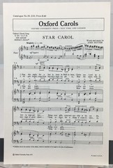 Oxford Choral Song Star Carol SATB Chorus Piano Sheet Music By John Rutter 1972