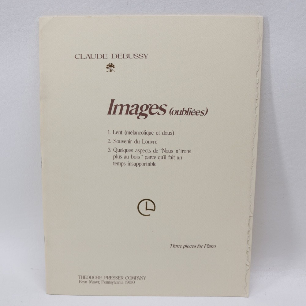 Claude Debussy Images Piano First Edition Songbook Score 1978 Presser