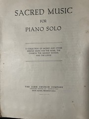 Sacred Music for Piano Solo Song Book 1924 John Church Co. Theo Presser Antique