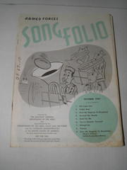 Vintage Armed Forces Song Folio Sheet Music 1957 Lot of 19 GUC