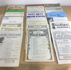 Octavo Choir Sheet Music Lot of 34 Popular Choral SATB Vintage 1930s -1970s