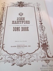 John Hartford 1971 Song Book, Sheet Music, 5 String Banjo, Folk, Country