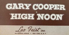 Vintage 1952 “High Noon” Sheet Music/Voice & Piano/Cover Features Gary Cooper