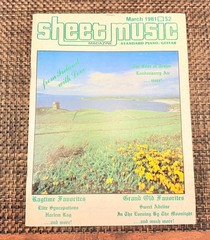 Vintage Sheet Music Magazine Lot of 13 Volumes 1979-1982. Good Condition