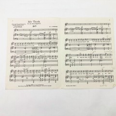 My Task by E I Ashford Sheet Music Vocal Sacred Extra High Voice Vintage