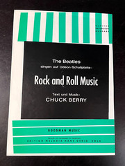 SUPER RARE THE BEATLES « ROCK AND ROLL MUSIC  » SHEET MUSIC GERMAN-3504