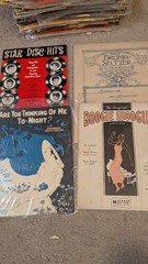 Lot 300+ Antique Sheet Music Minstrels Piano Ephemera Schirmer Black Americana