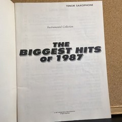 1980’s Tenor Sax Songbook Biggest Hits Of 1987 Bb Instruments Very Good Cond