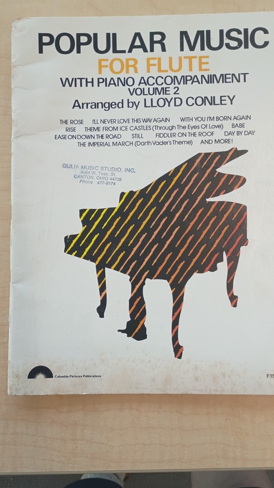 Popular music for flute with piano accompaniment Volume 2 Arr Lloyd Conley