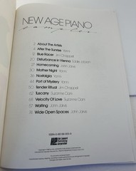 New Age Piano Samples Music Book Vtg 1988 Multiple Artist Yanni, John Jarvis etc