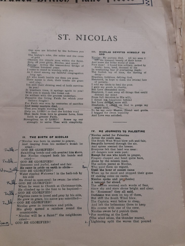 ST. NICHOLAS NARRATIVE