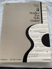 Five Studies for Solo Guitar by Frederic Hand Sheet Music Song Sheet Study