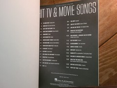Hit TV & Movie Songs 30 Favorites Piano Vocal Guitar New Music Book (1013)