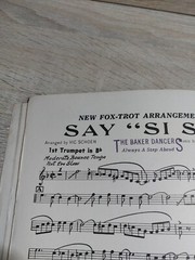 Say Si Si Fox Trot Arrangement vintage Vic Shoen Full Score