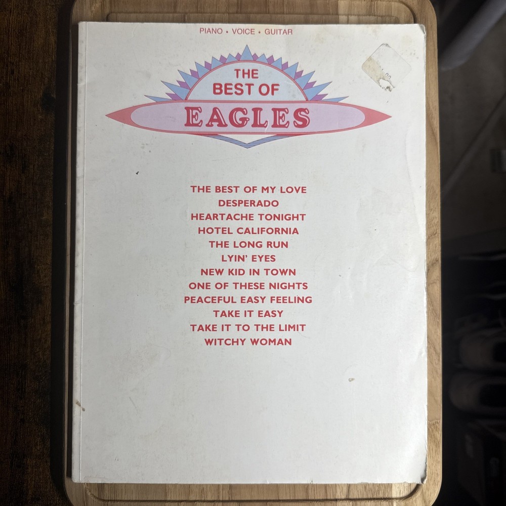 Vintage The Best of The Eagles Sheet Music 1976 Piano Voice Guitar