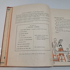 1939 Merry Music Songbook Vintage Hardcover School Book
