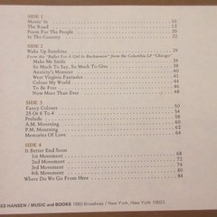Chicago Second Album & VI Piano Vocal Sheet Music Lot 1970 6 to 4 More Than Ever
